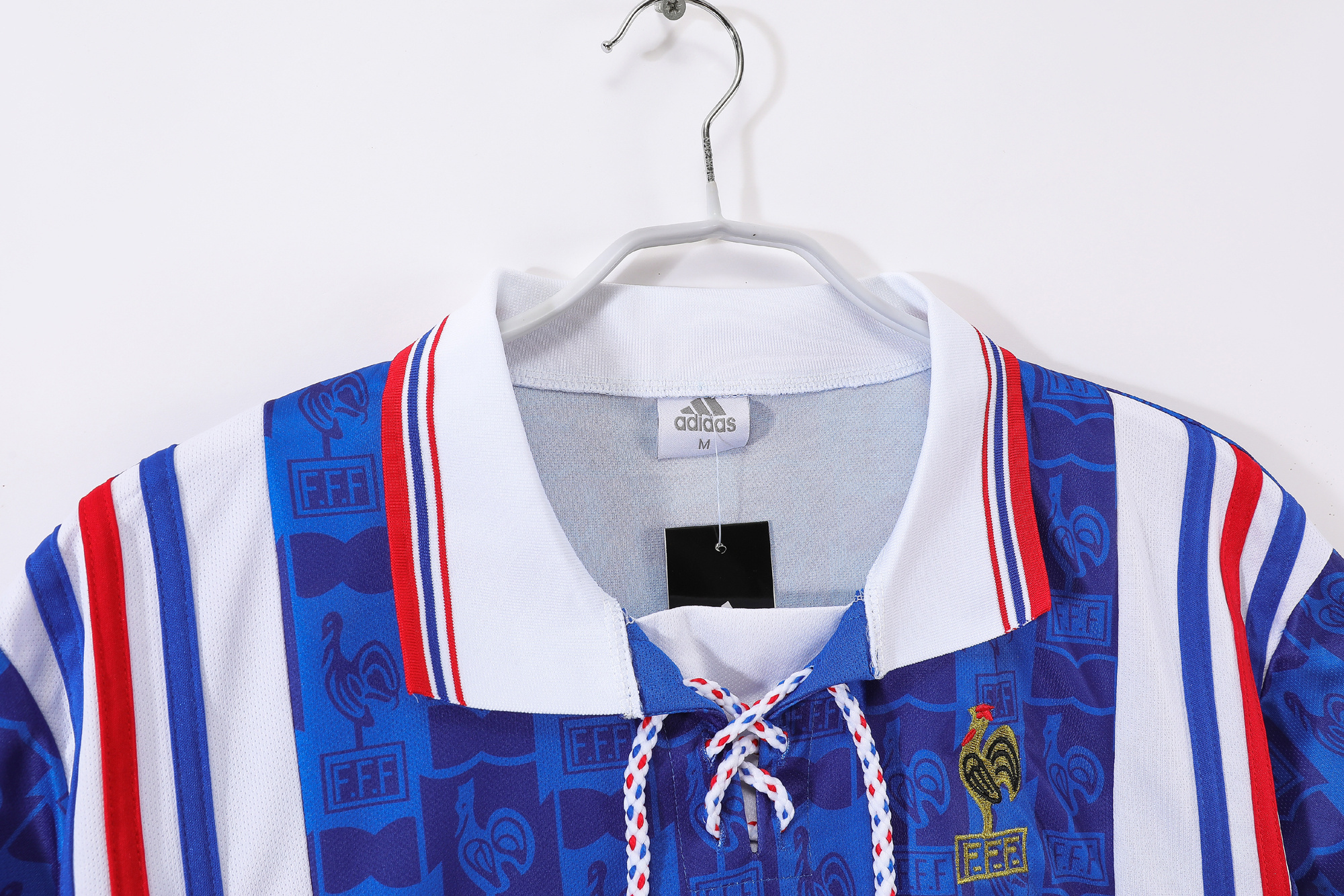 France 1996 Euro Home Retro Jersey - Image 3