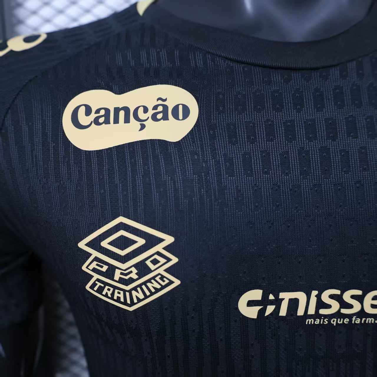 2025/26 Santos FC Black Jersey with All Sponsors Player Version - Image 2
