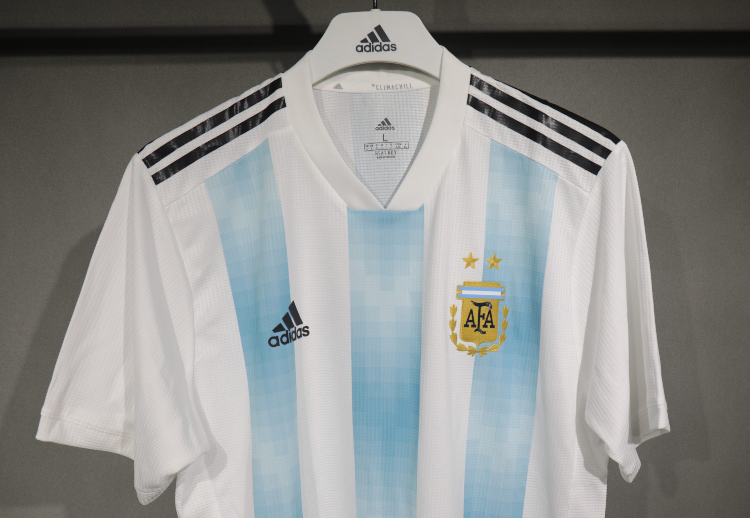 Argentina 2018 World Cup Home Retro Jersey (Player Version) - Image 3