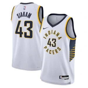 Indiana Pacers Pascal Siakam #43 White Swingman Jersey - Association Edition