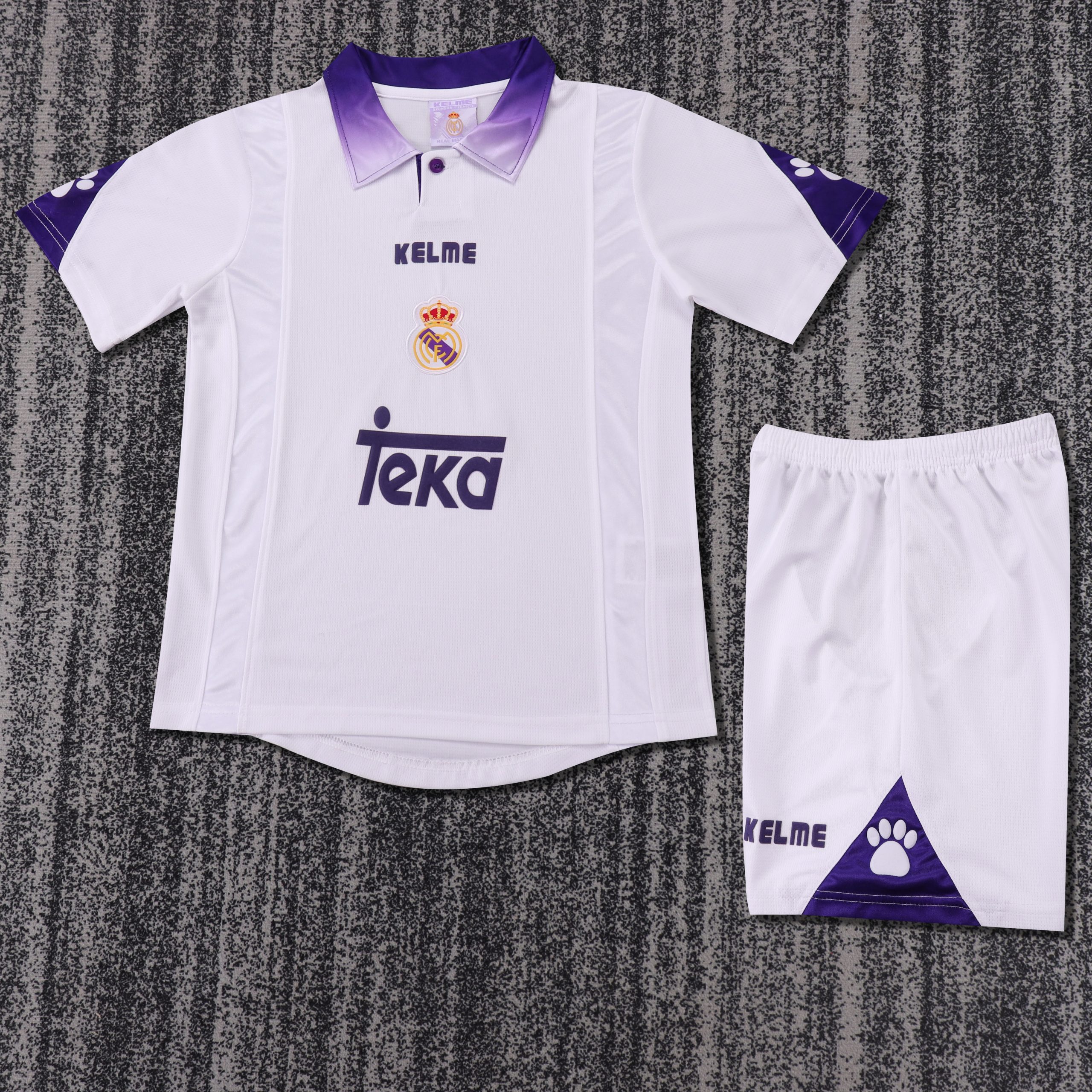 Real Madrid 1997/98 Home Kids Kit