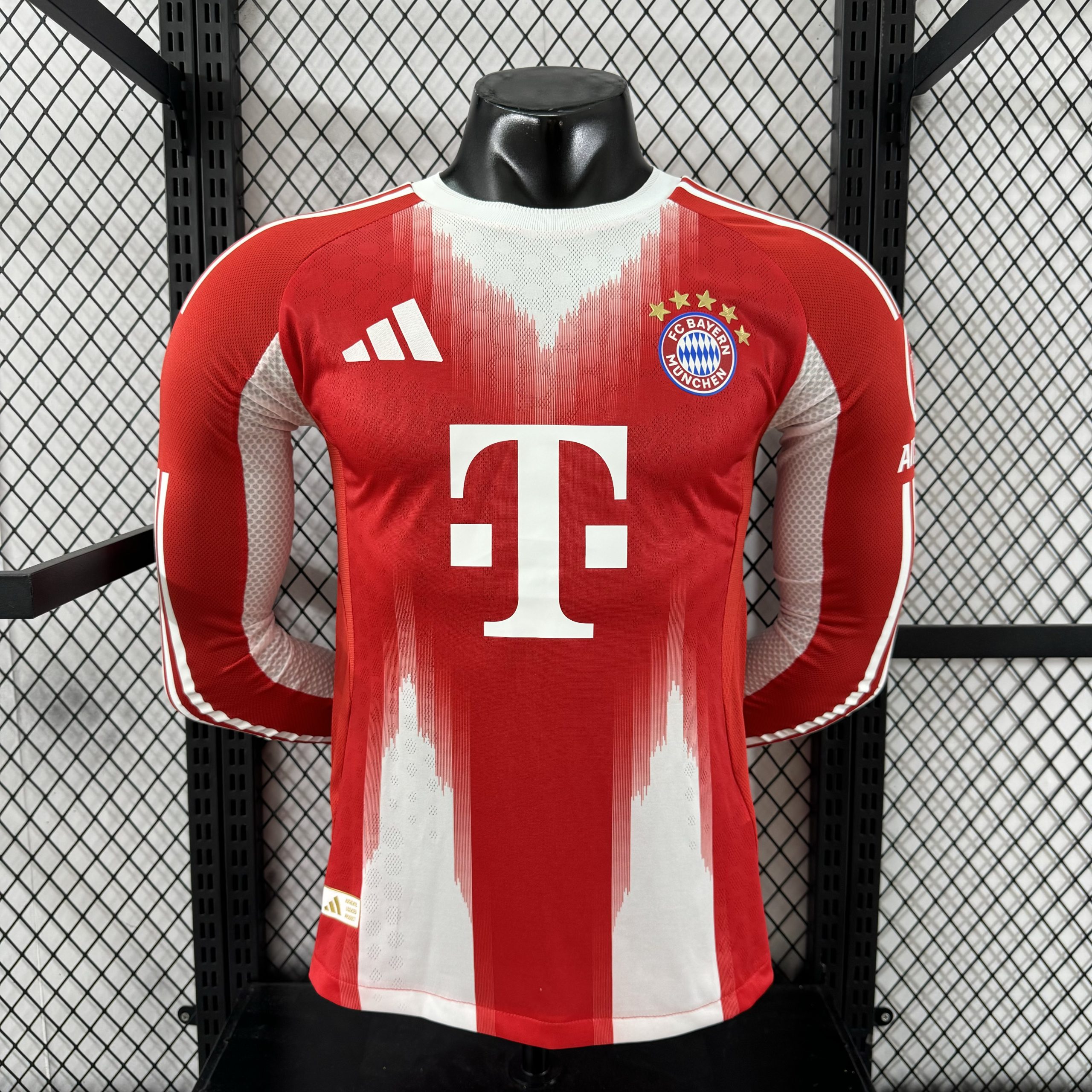 Bayern Munich 2025/26 Home Jersey (Player Version, Long Sleeve)