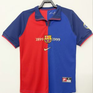 1999/00 Barcelona Home 100th Anniversary Retro Jersey Fan Version