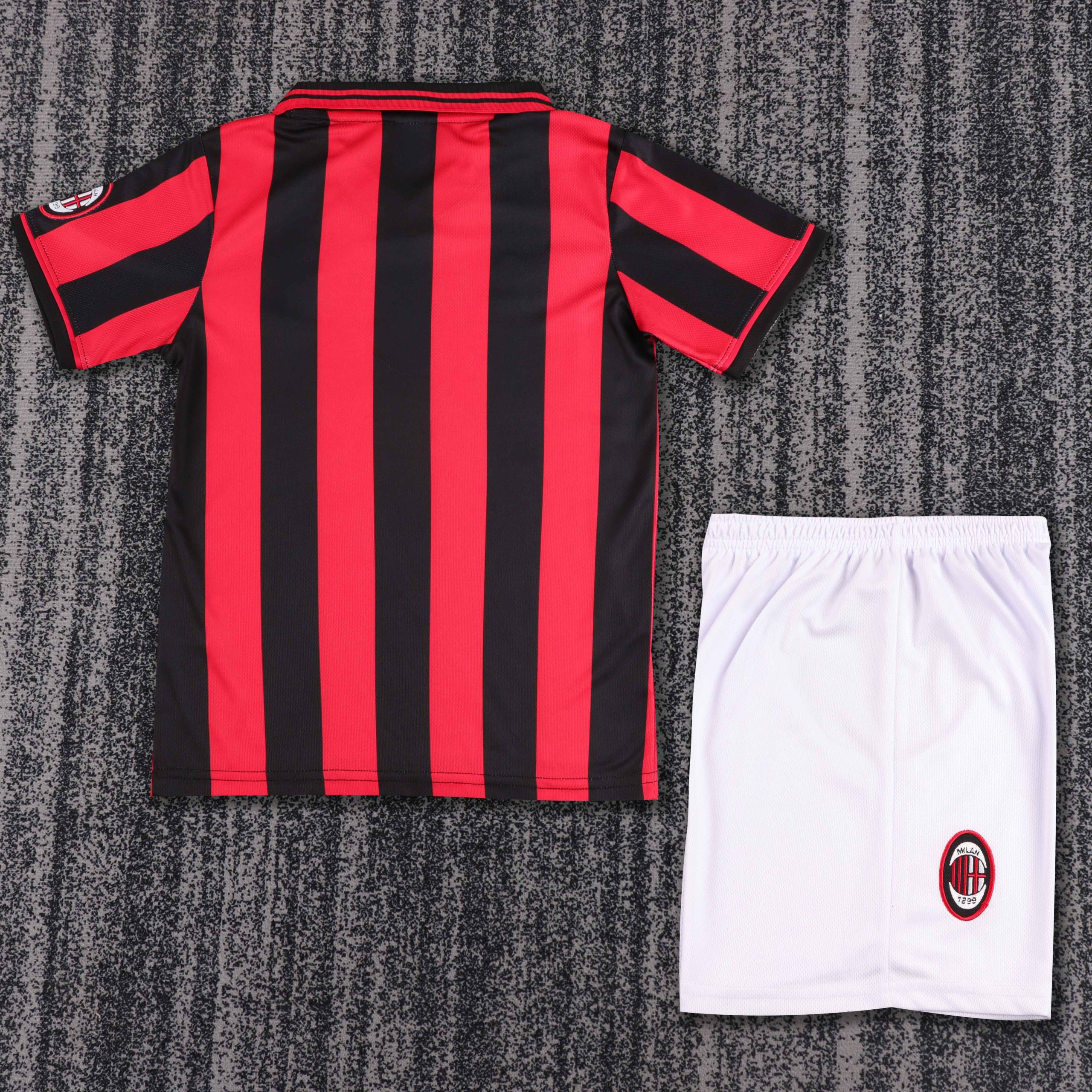 1996/97 AC Milan Second Away Retro Kids Kit - Image 2