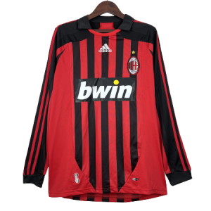 AC Milan 2007/08 Home Retro Jersey (Long Sleeve)