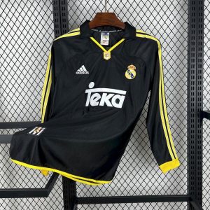 Real Madrid 1998/00 Away Retro Jersey (Fan Version, Long Sleeve)