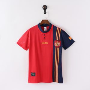 Spain 1996 Euro Home Retro Jersey (Fan Version)