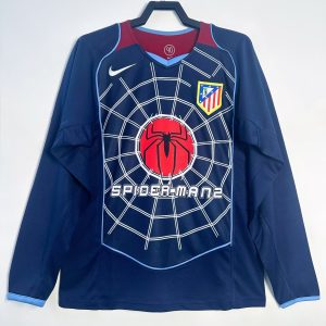 Atletico Madrid 2004/05 Away Retro Jersey (Fan Version, Long Sleeve)