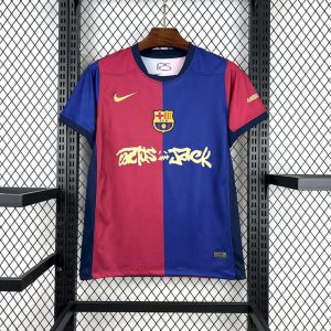 2025/26 Barcelona Home Barça X Spotify X Travis Scott Jersey Fan Version