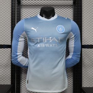 Manchester City 2026/27 Home Jersey (Player Version, Long Sleeve)
