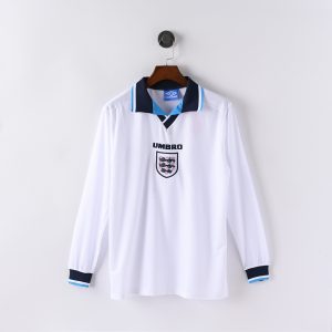 England 1996 Euro Home Retro Jersey (Long Sleeve)