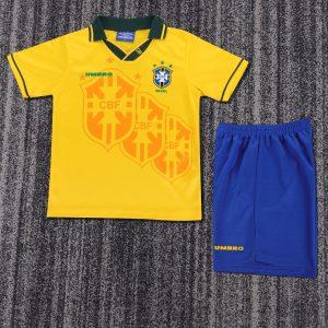 Brazil 1994 World Cup Home Kids Kit