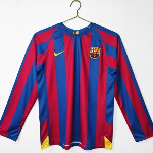 Barcelona 2005/06 Home Retro Jersey (Long Sleeve)
