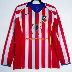 Atletico Madrid 2004/05 Home Retro Jersey (Long Sleeve)