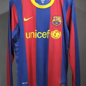 Barcelona 2010/11 Home Retro Jersey (Player Version, Long Sleeve)