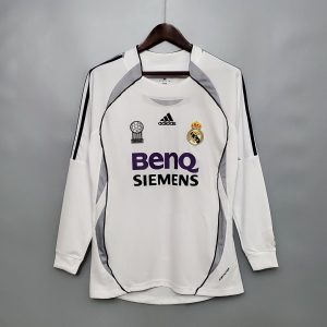 Real Madrid 2006/07 Home Retro Jersey (Long Sleeve)