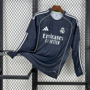 Real Madrid 2025/26 Away Jersey (Long Sleeve)
