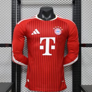 Bayern Munich 2026/27 Home Jersey (Player Version, Long Sleeve)