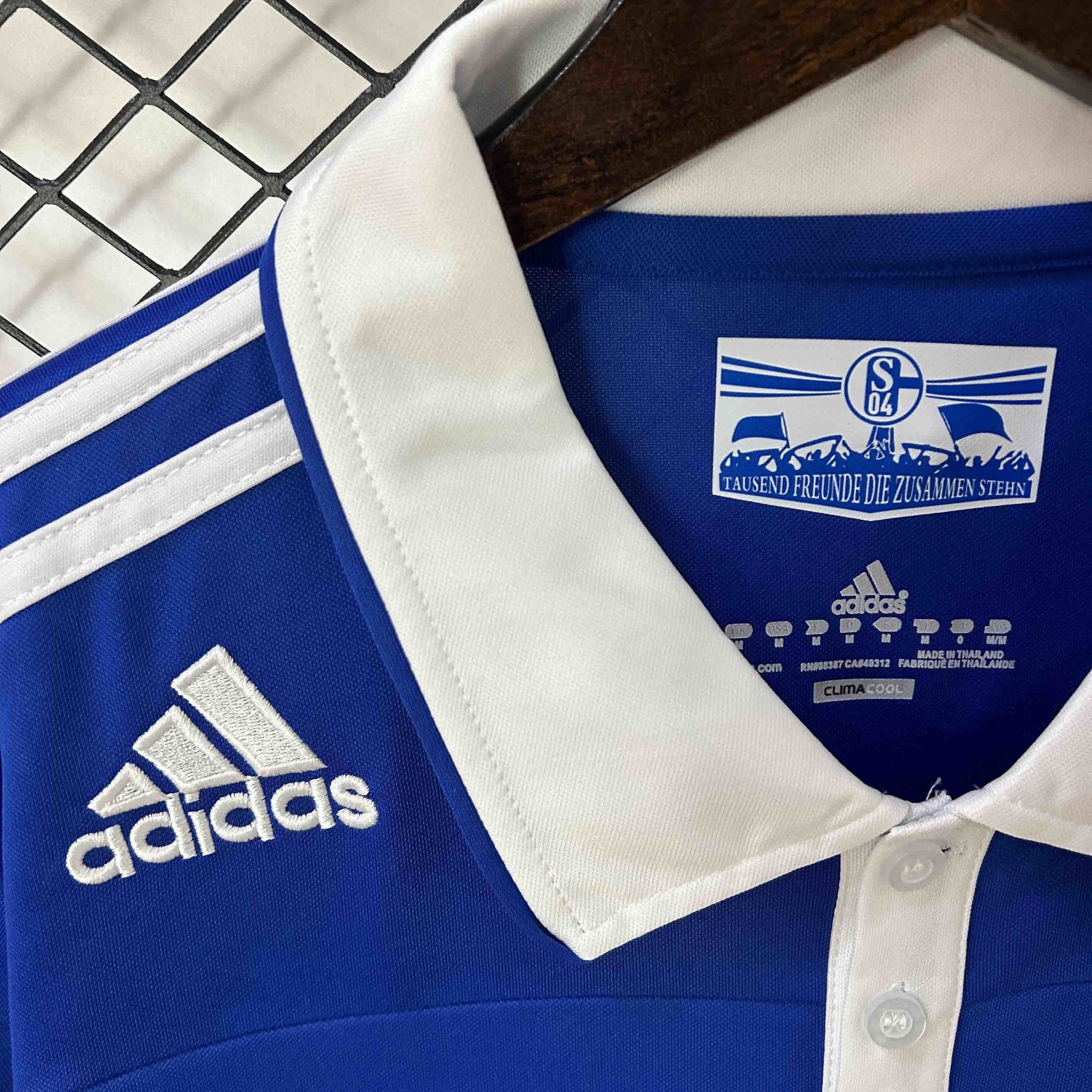 2010/11 Schalke 04 Home Soccer Retro Jersey - Image 2