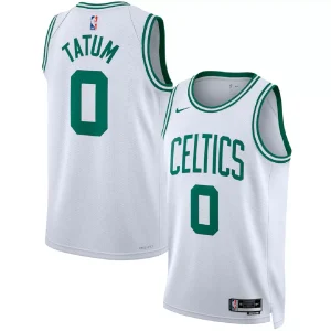 Youth Boston Celtics Jayson Tatum #0 White Swingman Jersey - Association Edition