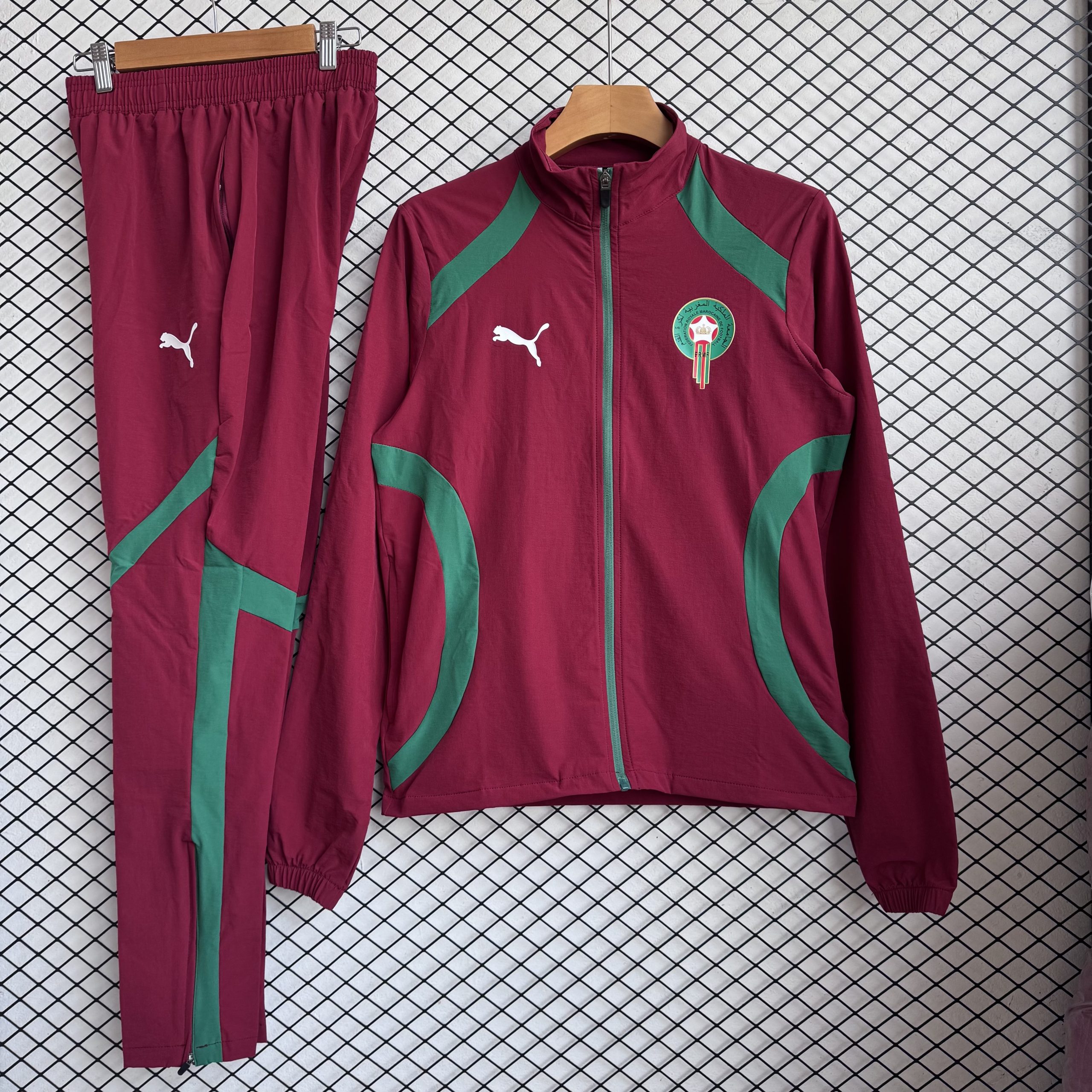 2026 Morocco World Cup Full Zip Windbreaker Coat Set