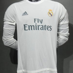 Real Madrid 2015/16 Home Retro Jersey (Player Version, Long Sleeve)