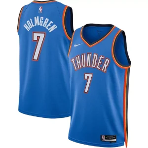 Oklahoma City Thunder Chet Holmgren #7 Blue Swingman Jersey - Icon Edition