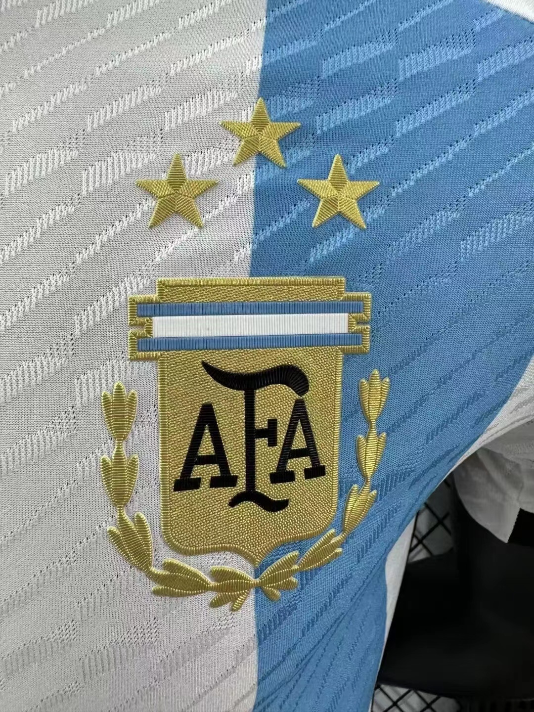 2022 Argentina World Cup Home 3-Star Retro Jersey Player Version - Image 4