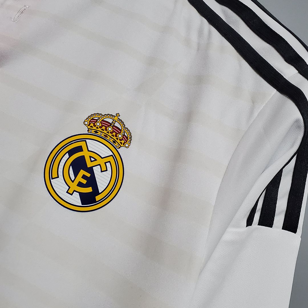 Real Madrid 2014/15 Home Retro Jersey (Fan Version, Long Sleeve) - Image 3