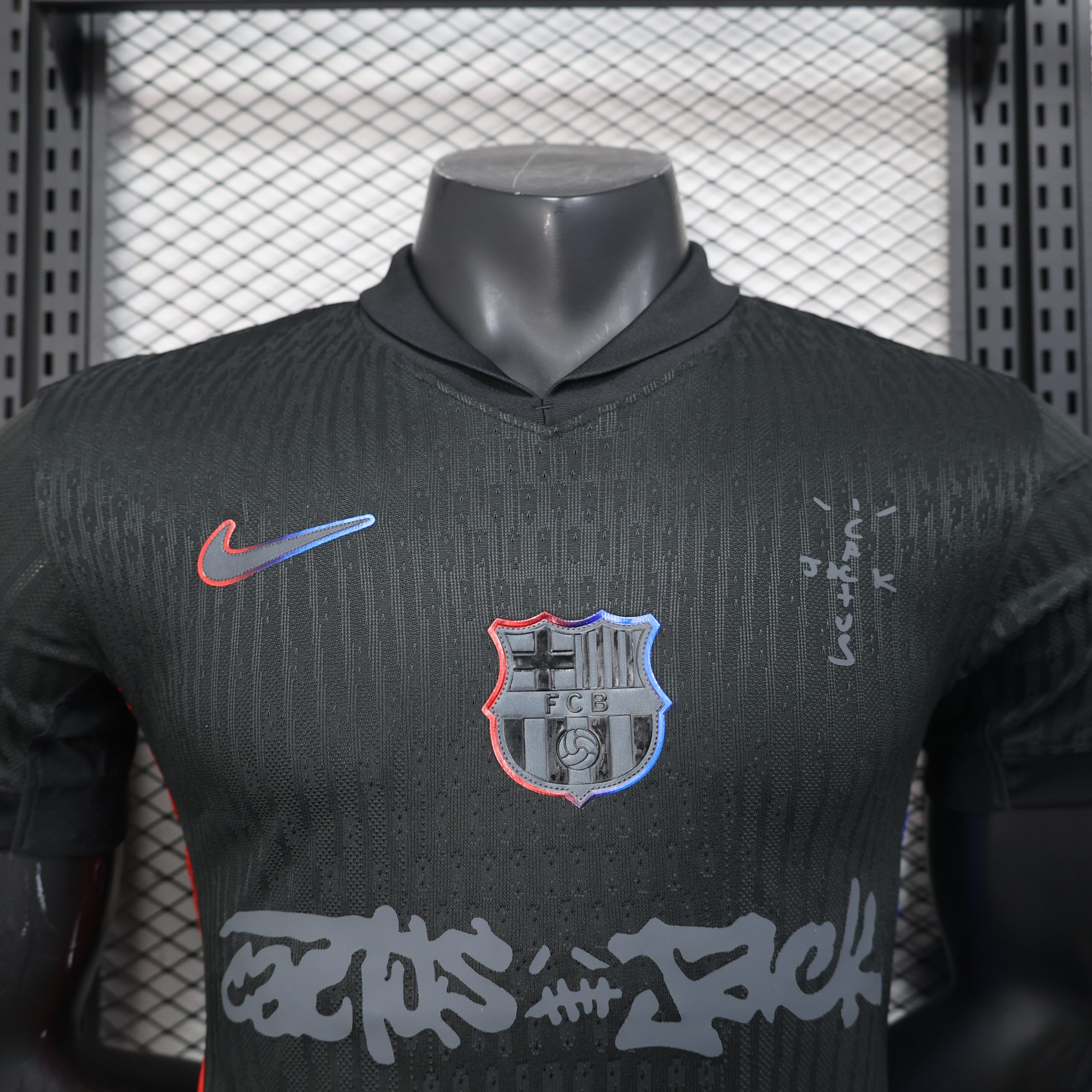 2025/26 Barcelona Away Barça X Spotify X Travis Scott Jersey Player Version - Image 5