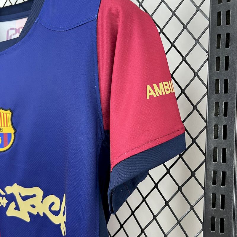 2025/26 Barcelona Home Barça X Spotify X Travis Scott Jersey Fan Version - Image 4