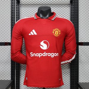 Manchester United 2026/27 Home Jersey (Player Version, Long Sleeve)