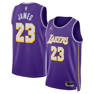 Los Angeles Lakers LeBron James #23 Purple Swingman Jersey - Statement Edition