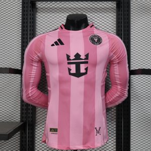 Inter Miami 2025/26 Home Jersey (Player Version, Long Sleeve)