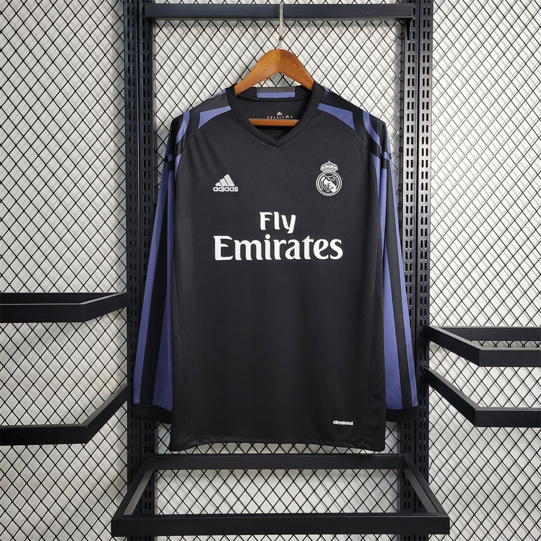 Real Madrid 2016/17 Third Retro Jersey (Fan Version, Long Sleeve)