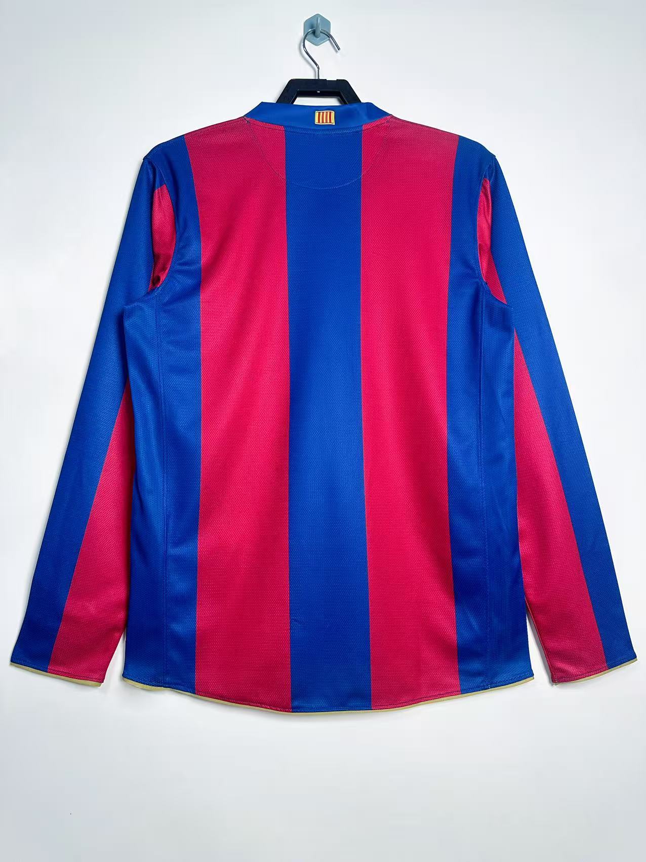 Barcelona 2007/08 Home Retro Jersey (Fan Version, Long Sleeve) - Image 2