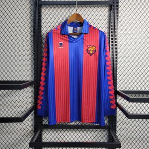 Barcelona 1991/92 Home Retro Jersey (Fan Version, Long Sleeve)