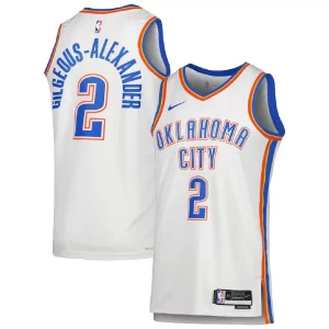 Oklahoma City Thunder Shai Gilgeous-Alexander #2 White Swingman Jersey - Association Edition