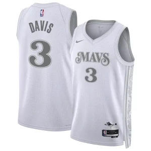 Dallas Mavericks Anthony Davis #3 White Swingman Jersey - City Edition