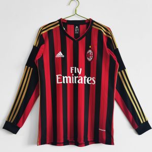 AC Milan 2013/14 Home Retro Jersey (Long Sleeve)