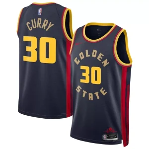 Golden State Warriors Stephen Curry #30 Navy Swingman Jersey - City Edition