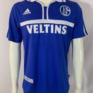 2000/02 Schalke 04 Home Soccer Retro Jersey