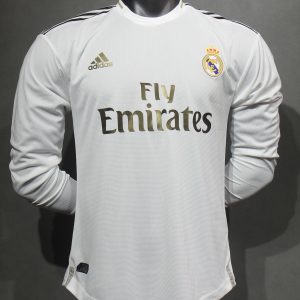 Real Madrid 2019/20 Home Retro Jersey (Player Version, Long Sleeve)