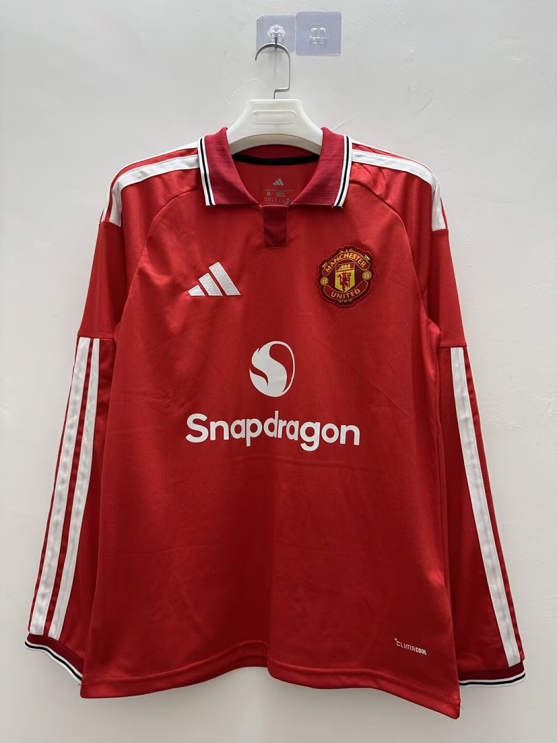 Manchester United 2026/27 Home Jersey (Fan Version, Long Sleeve)
