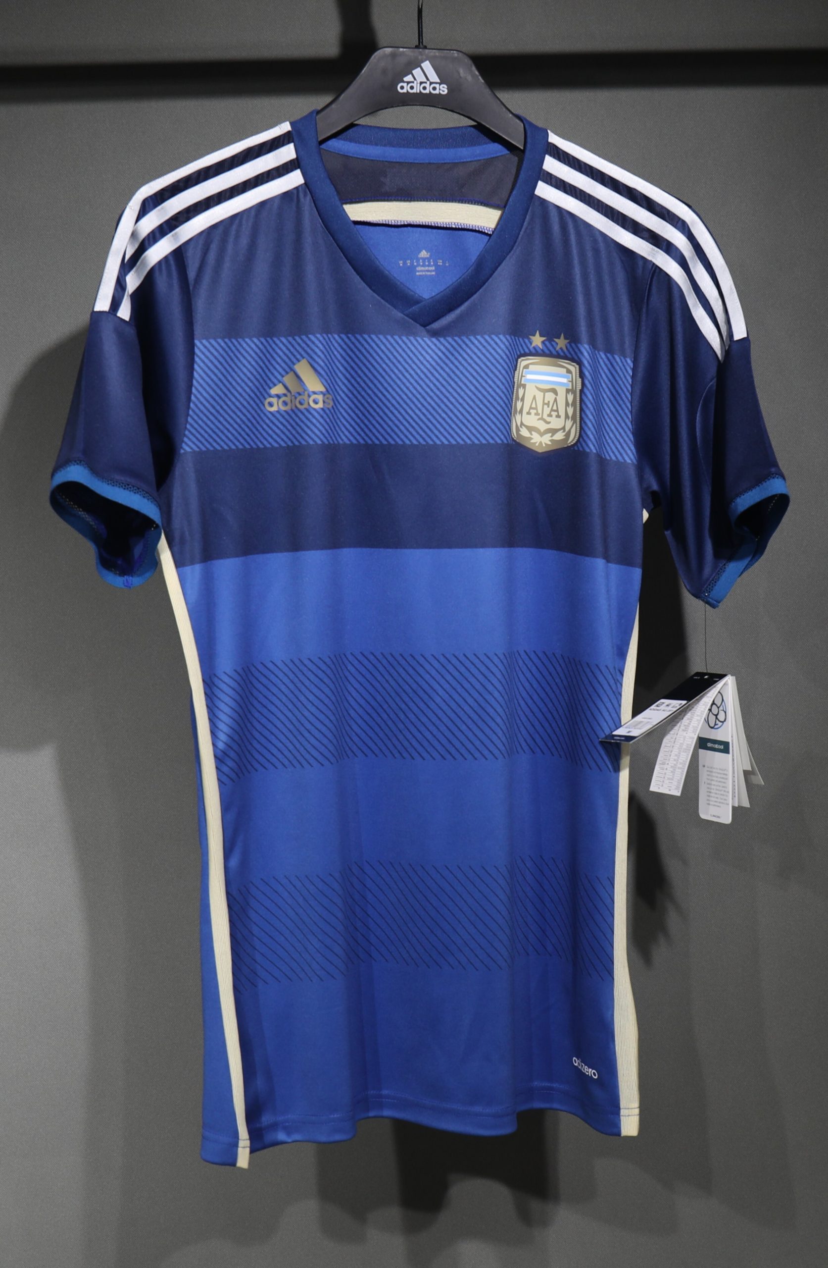 Argentina 2014 World Cup Away Retro Jersey (Player Version)