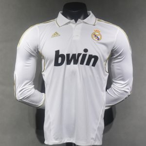 Real Madrid 2011/12 Home Retro Jersey (Player Version, Long Sleeve)
