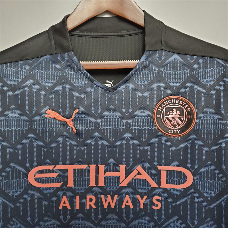 Manchester City 2020/21 Away Retro Jersey (Fan Version) - Image 2