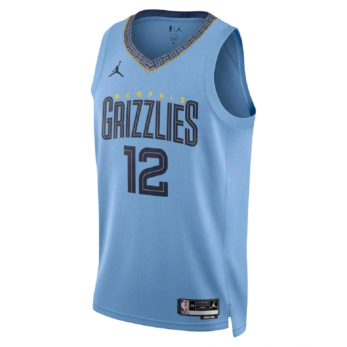 Memphis Grizzlies Grizzlies Ja Morant #12 Light Blue Swingman Jersey - Statement Edition - Image 3