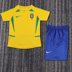 Brazil 2002 World Cup Home Kids Kit