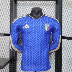 Italy 2026 World Cup Home Jersey (Player Version, Long Sleeve)